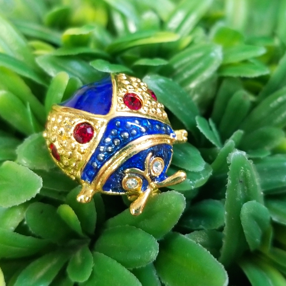 Vintage beetle brooch